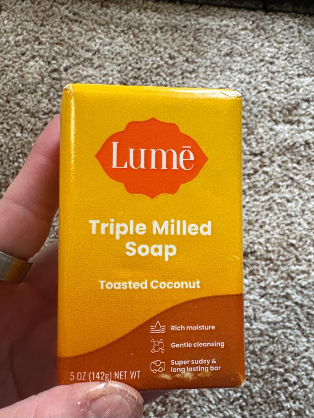 Lumē Triple Milled Toasted Coconut Soap - Orange